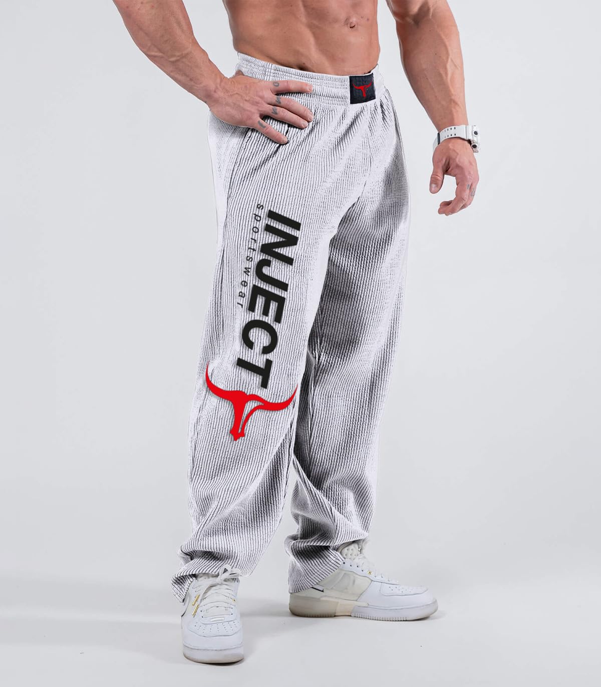 Inject Nutrition Hammer Pantaloni Sportivi Cotone Antracite
