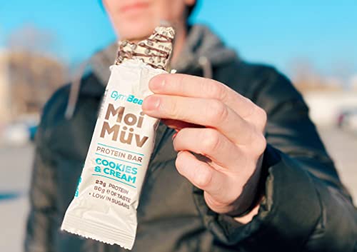 GymBeam MoiMüv Barretta Proteica Cookie & Cream 24x60g