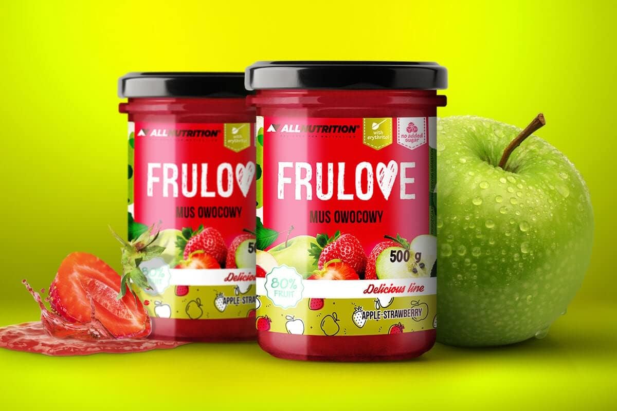 AllNutrition Frulove Marmellata Fragola Mela 500g Senza Zucchero