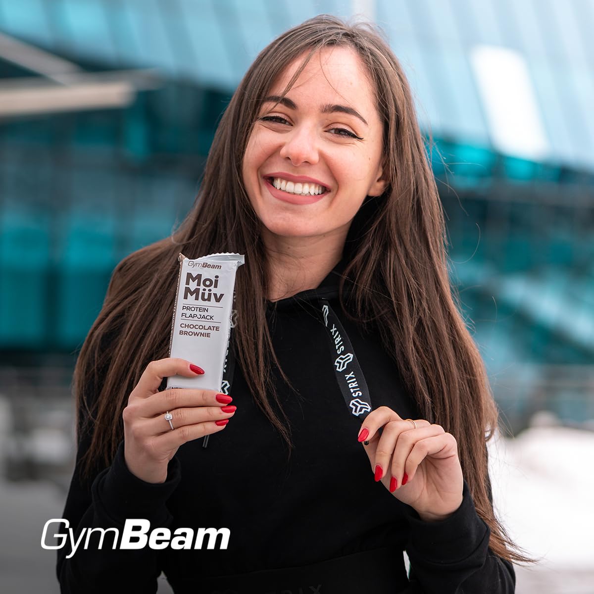 GymBeam MoiMüv Flapjack Barretta Proteica Banana Chocolate 12x90g 20g