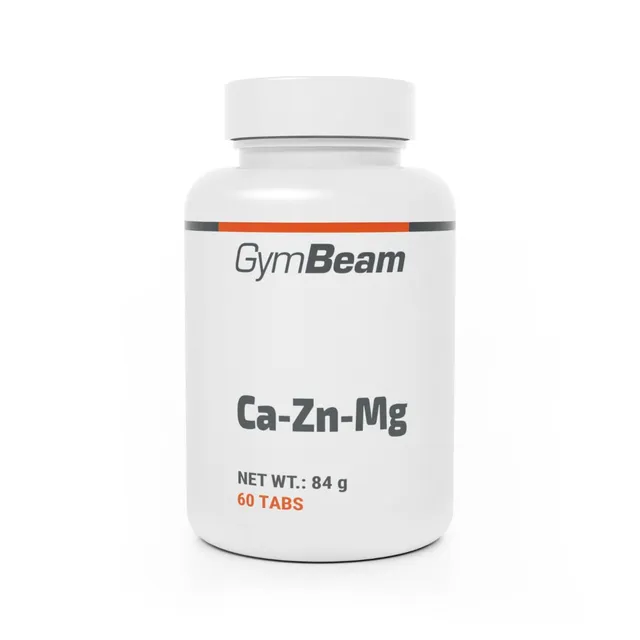 GymBeam Ca-Zn-Mg 60 Compresse per Muscoli e Stanchezza