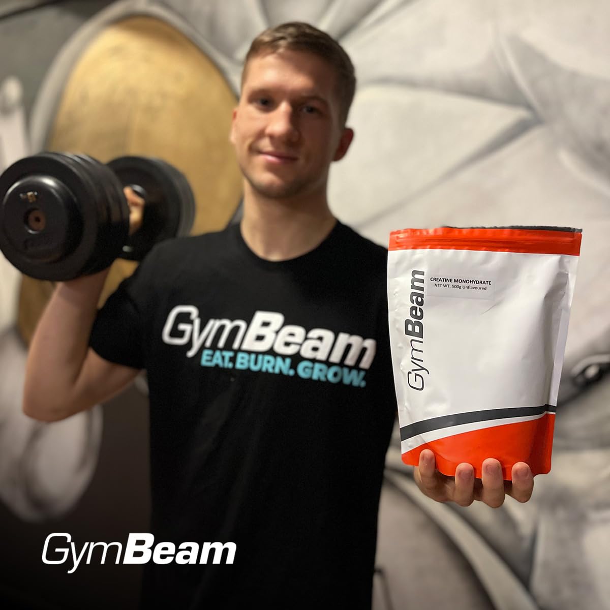 GymBeam Nutrizione Sportiva Creatina Monoidrata polvere 1000g neutra