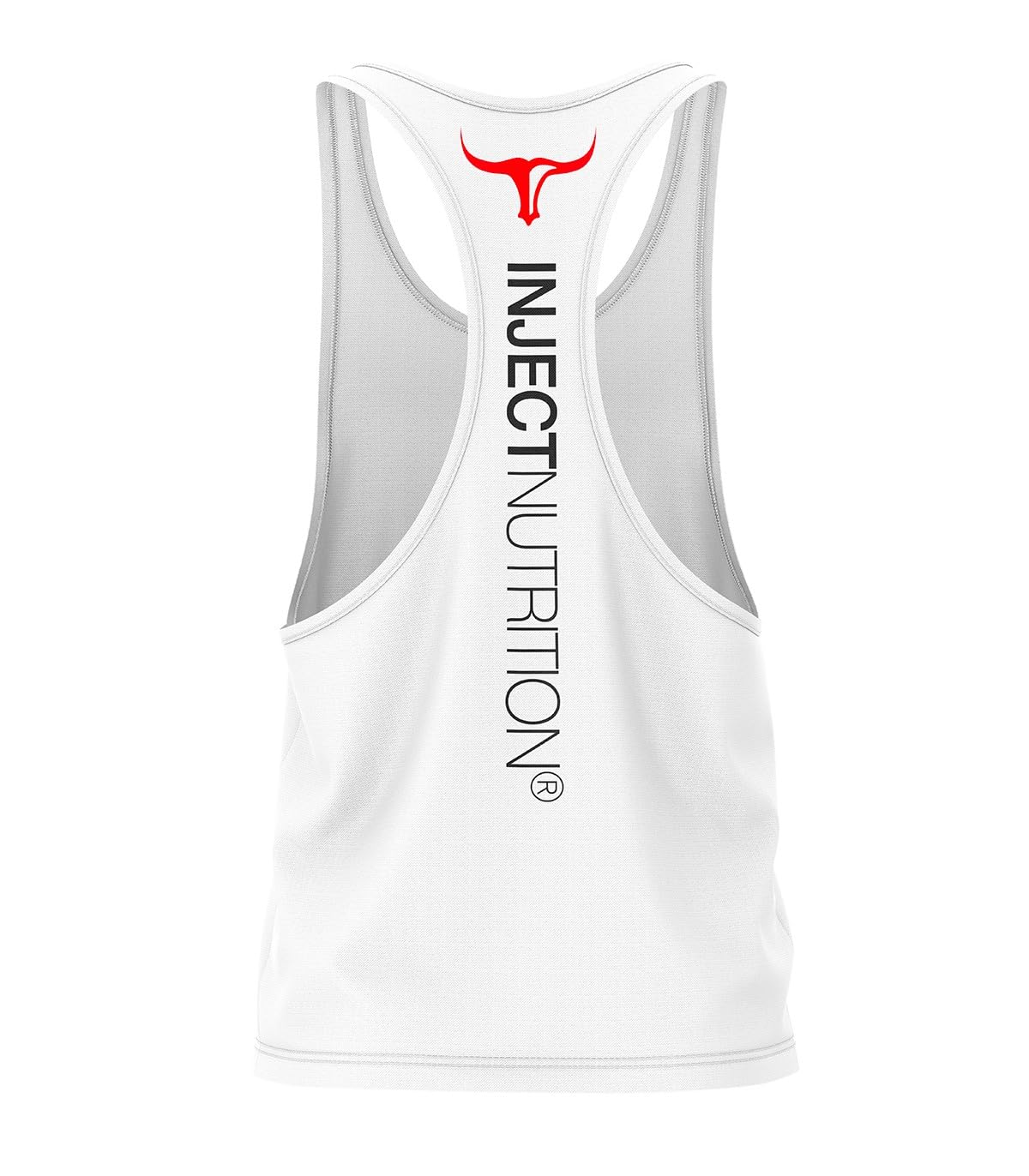 Inject Canotte Tank Top Bianco Torus Rosso Unisex Palestra