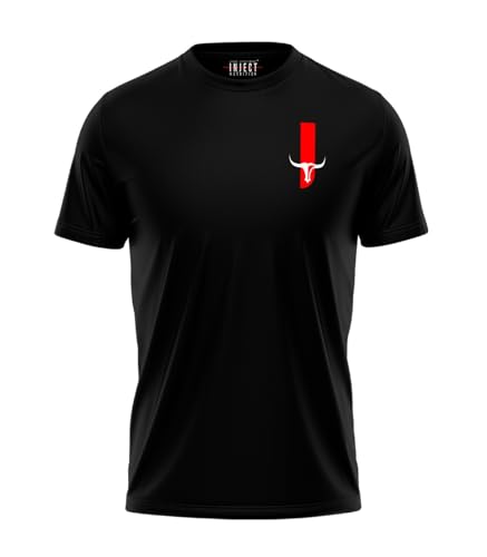 INJECT NUTRITION T-Shirt Black Basic T-Shirt Nera Cotone