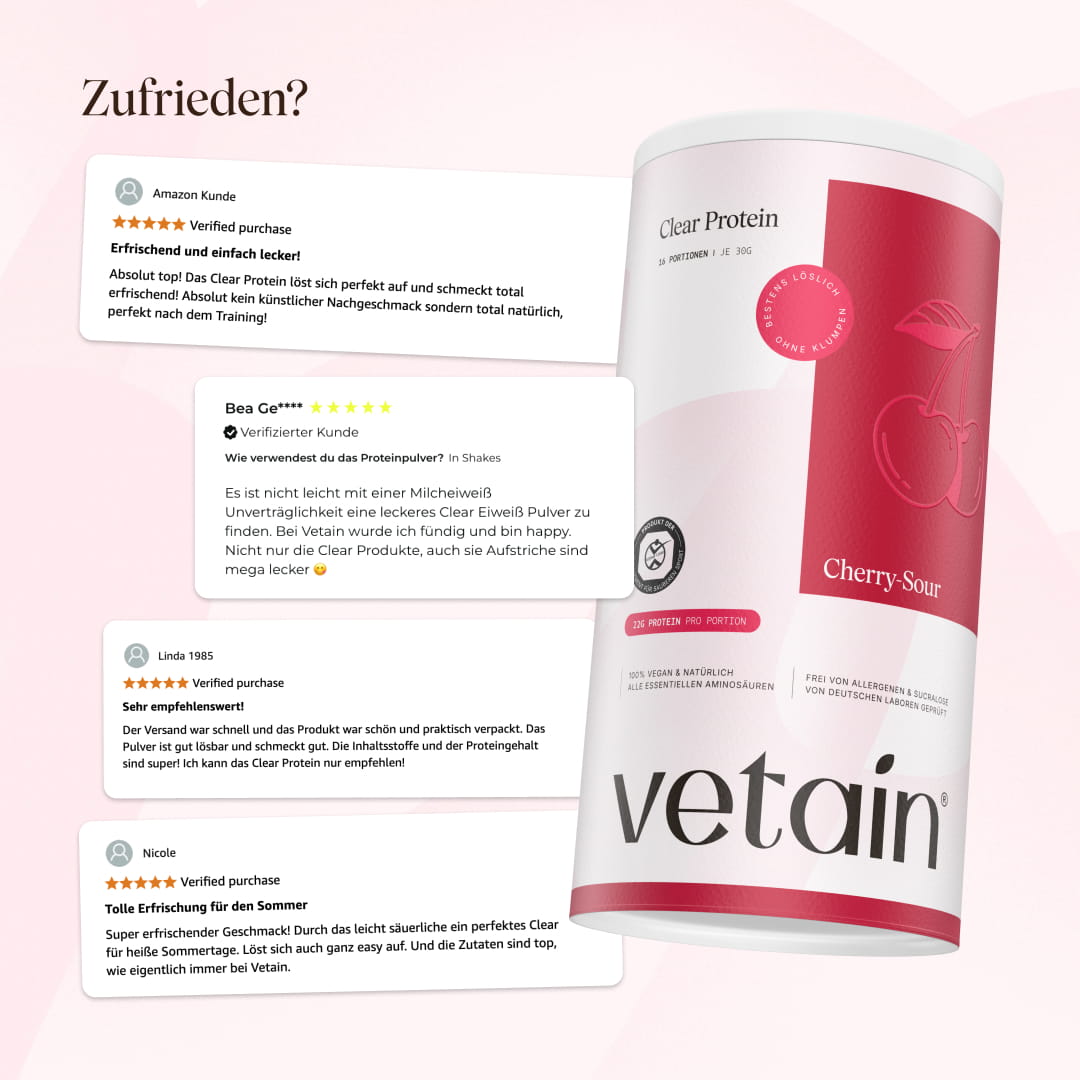 Vetain Clear Protein Cherry Sour proteine clear 480g ciliegia
