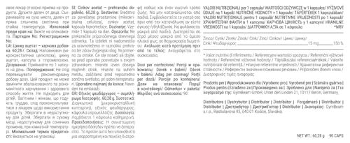GymBeam Acetato di Zinco capsule 90 cps sistema immunitario