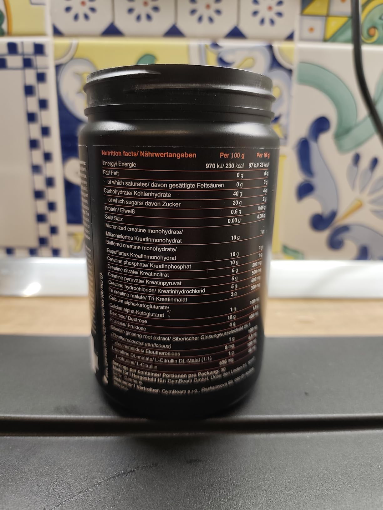 GymBeam Crea7in Creatina Polvere 600g Watermelon