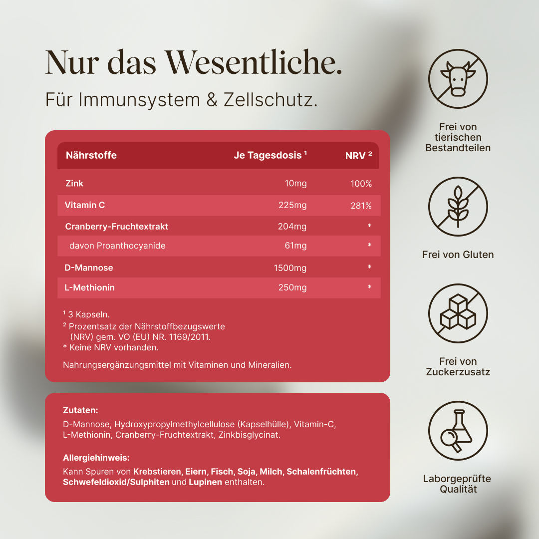 Vetain Cranberry D-Mannosio Capsule 90 capsule vegane