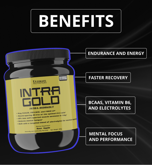 Ultimate Nutrition Intra Gold mela acida polvere BCAA