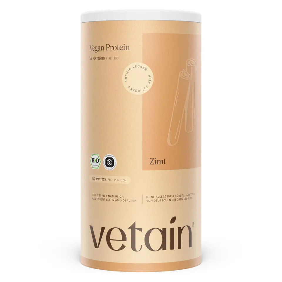 Vetain Veganes Proteinpulver Vegan Protein Cannella proteine vegane 540g bio