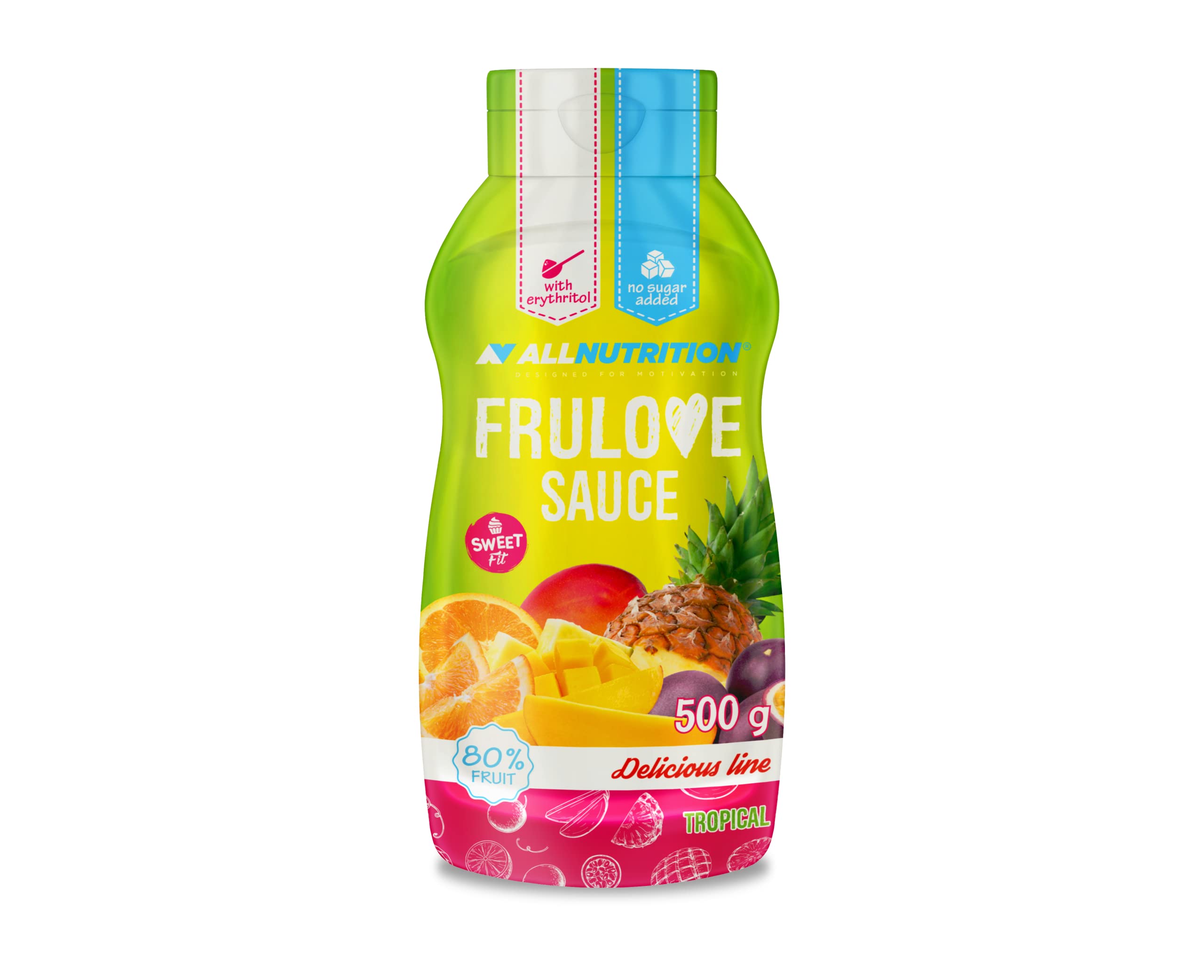 AllNutrition Frulove 500 g sciroppo frutta tropical sugar-free