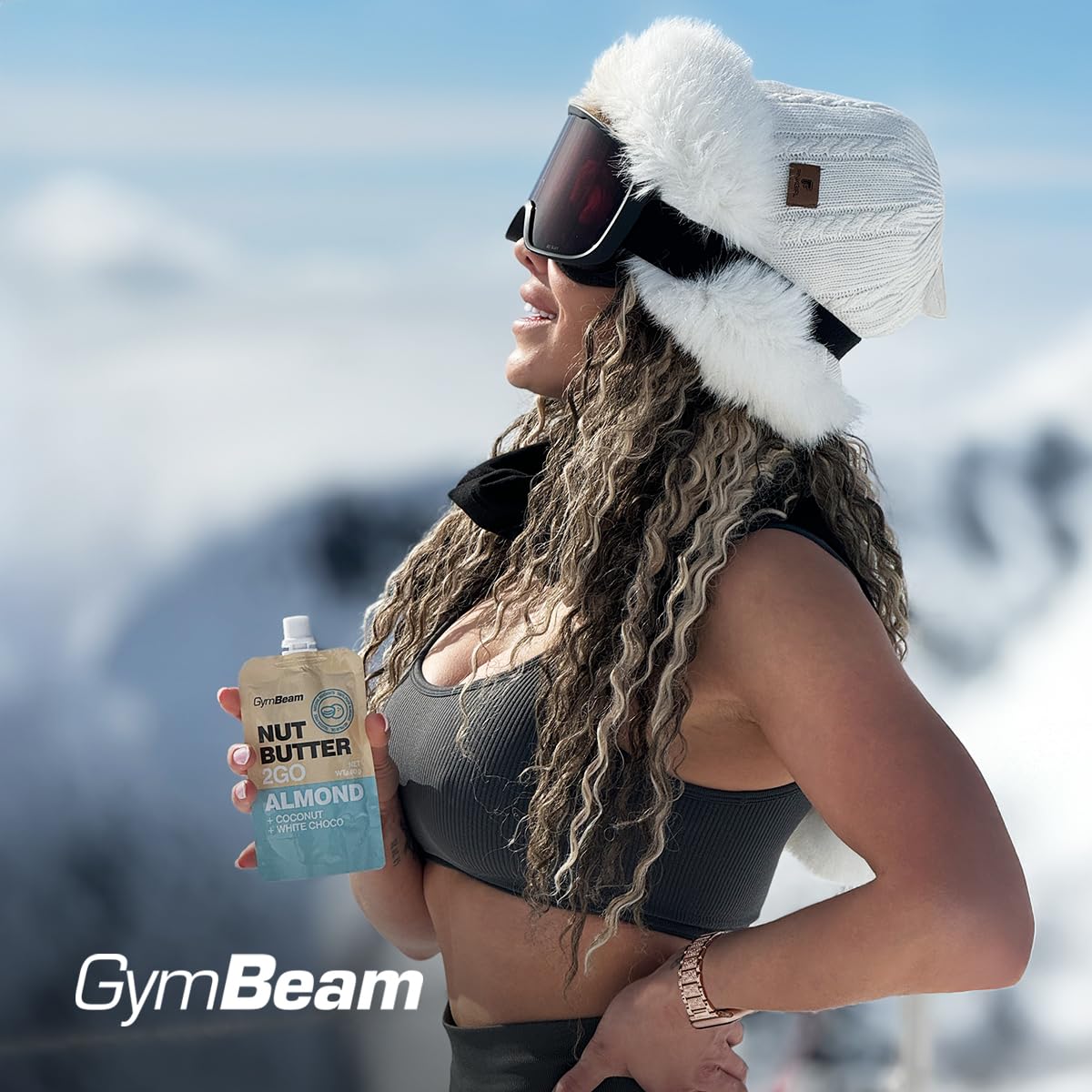 GymBeam Burro Mandorle cocco cioccolato 15x80 g fibre