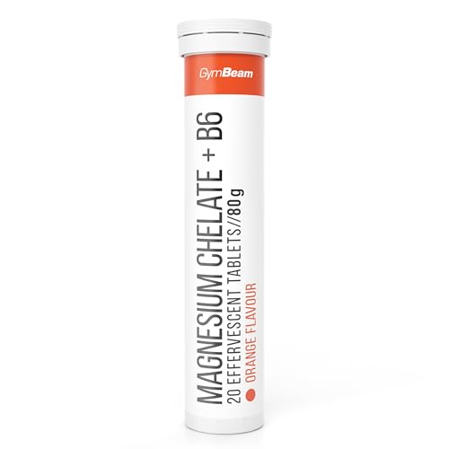 GymBeam Magnesio Chelato+B6 effervescente arancia 20 cpr