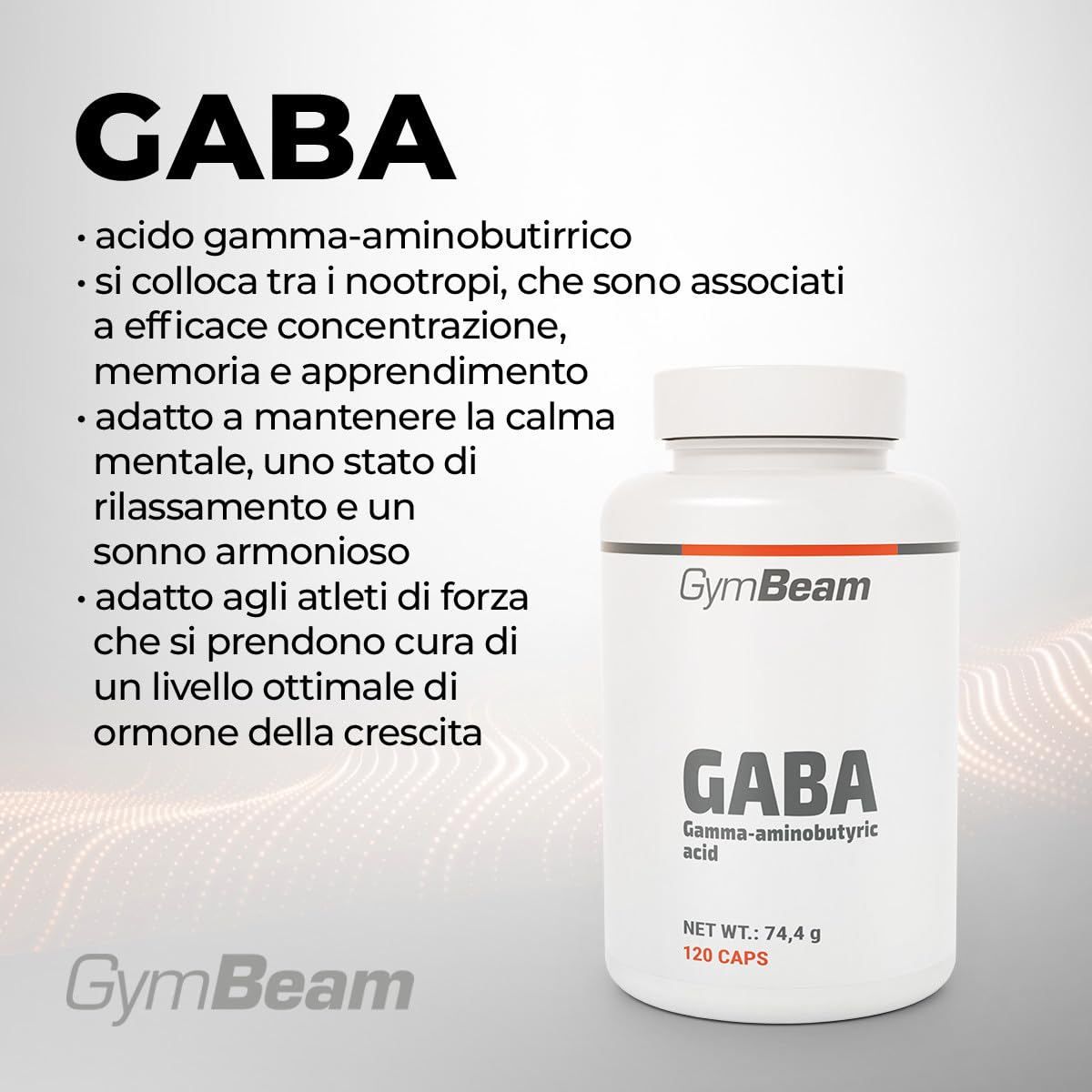 GymBeam GABA Integratore 1000 mg 120 Capsule Sonno