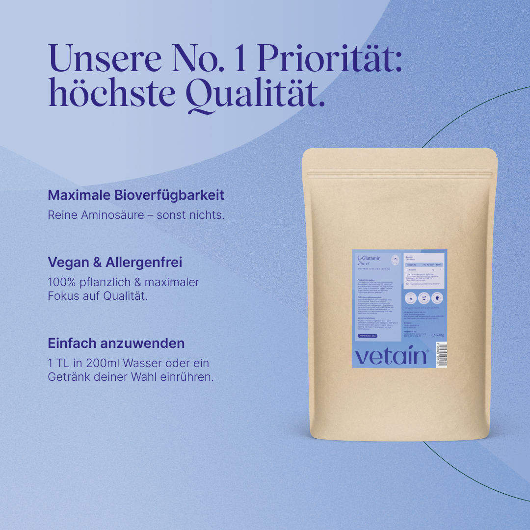 Vetain Vitamine L-Glutamin integratore polvere 500g pura