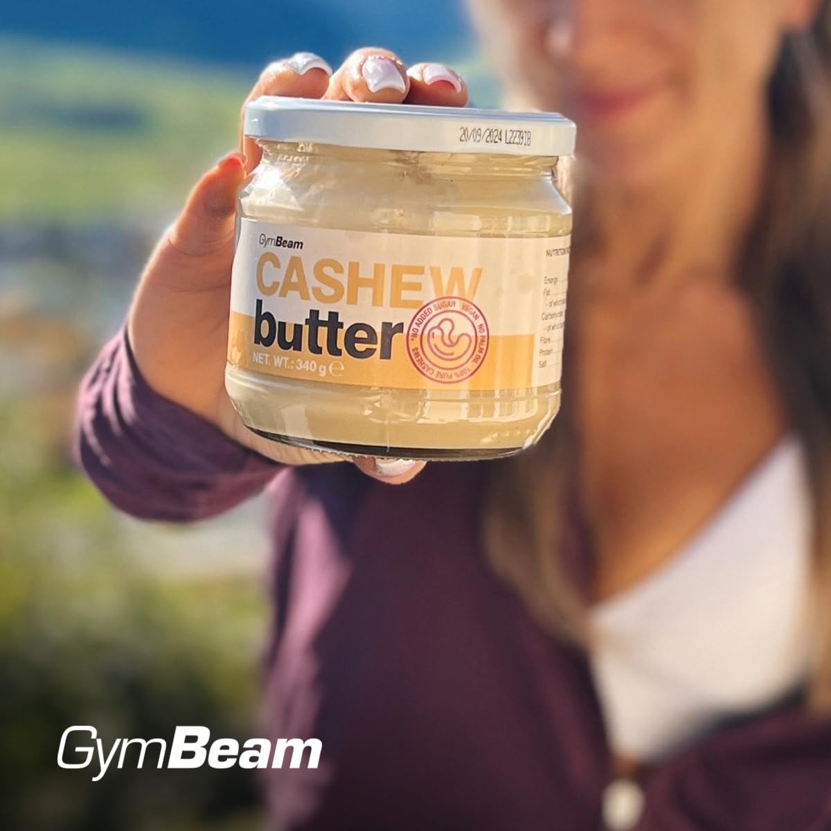 GymBeam Burro di Anacardi Crema Spalmabile Naturale 340g
