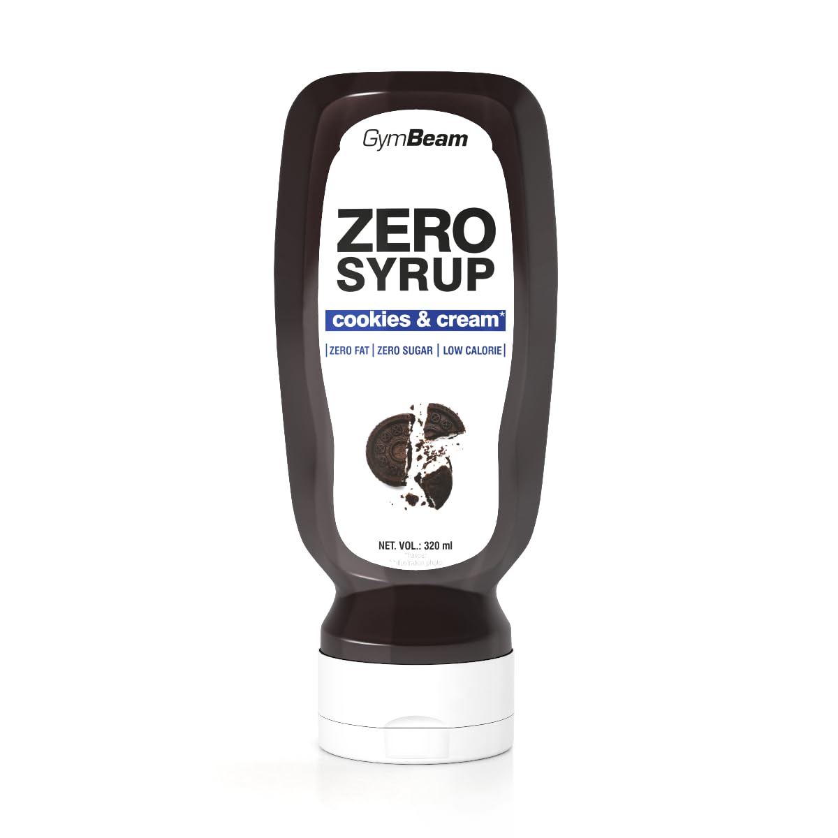 GymBeam Sciroppo ZERO Cookies Cream 320 ml Senza Zucchero