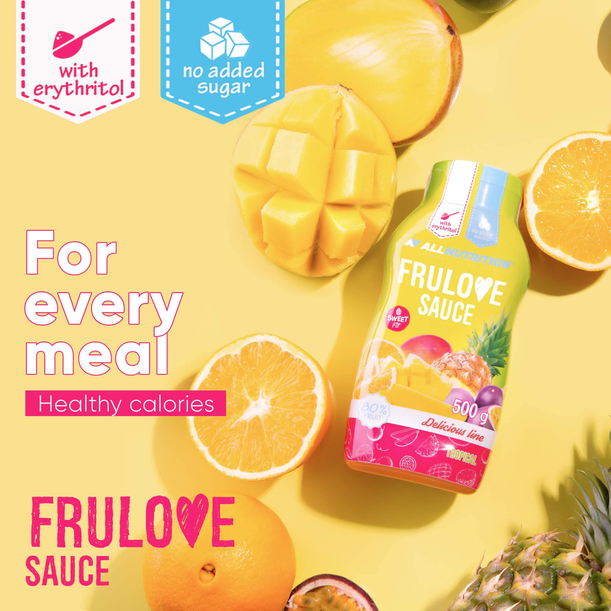 AllNutrition Frulove 500 g sciroppo frutta tropical sugar-free