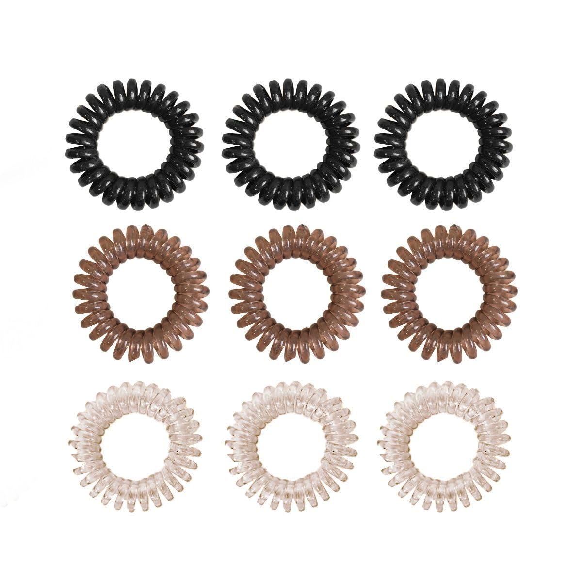 GymBeam Elastici Spirale Capelli 9 pezzi Poliuretano