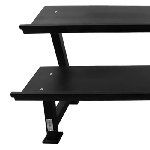 GymBeam Rastrelliera Manubri acciaio 400 kg 2 livelli