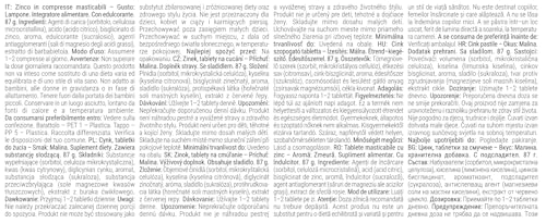GymBeam Zinco Bisglicinato Compresse Masticabili Frutta