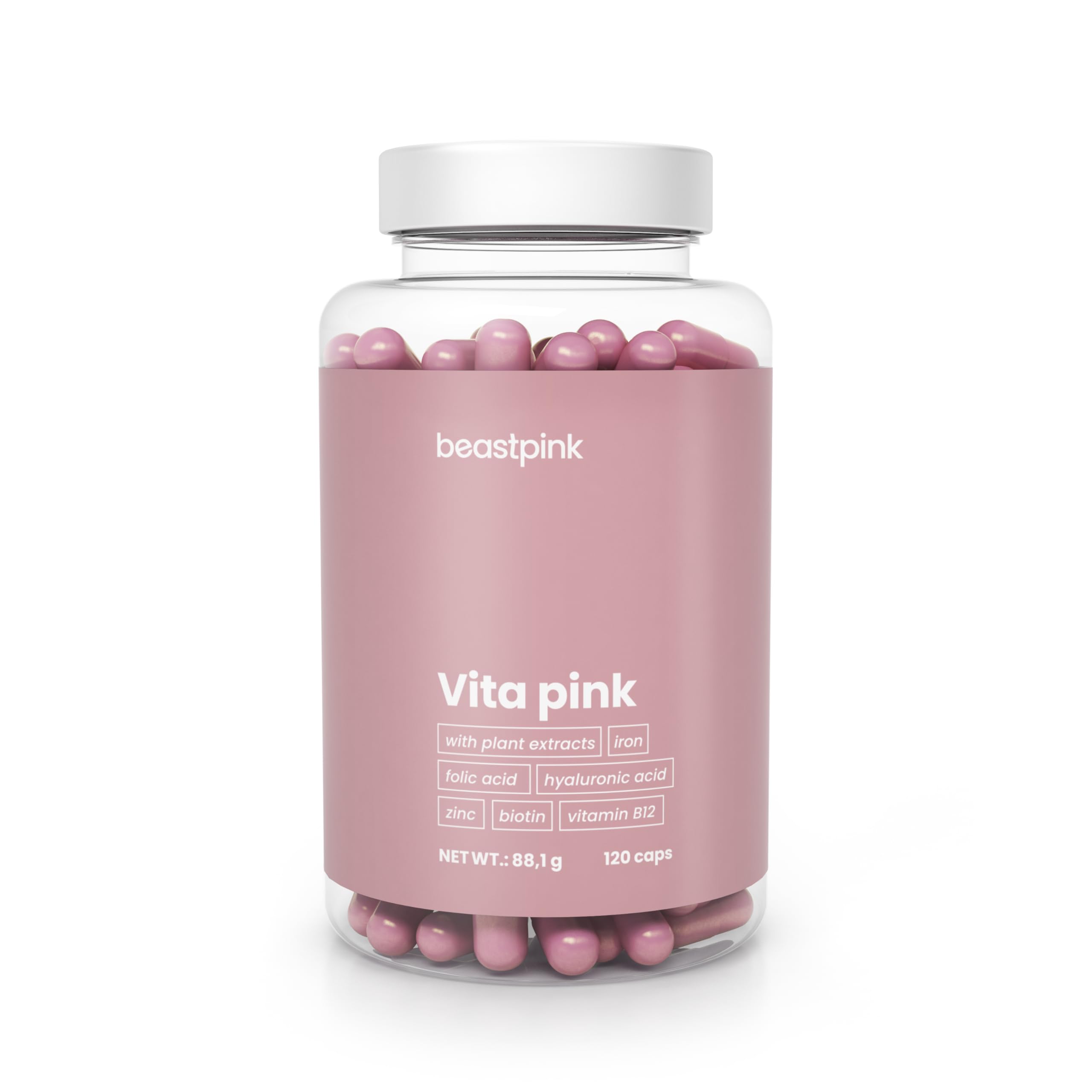GymBeam Vita Pink Multivitaminico Donna 120 cps vitamine D K2