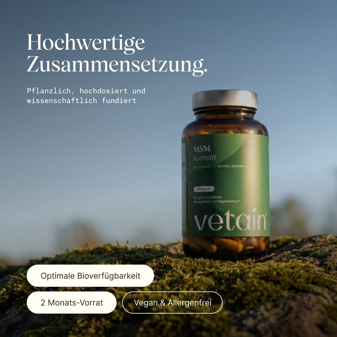 Vetain MSM Zolfo Organico Capsule 180 capsule vegane