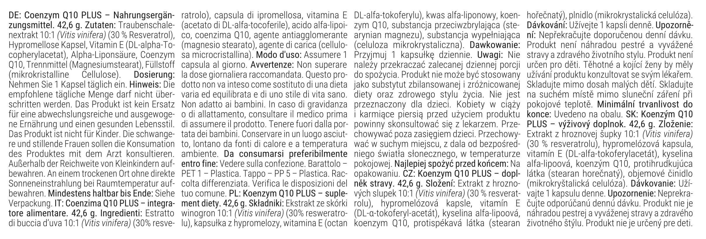 GymBeam Longevita Coenzima Q10 PLUS capsule antiossidante