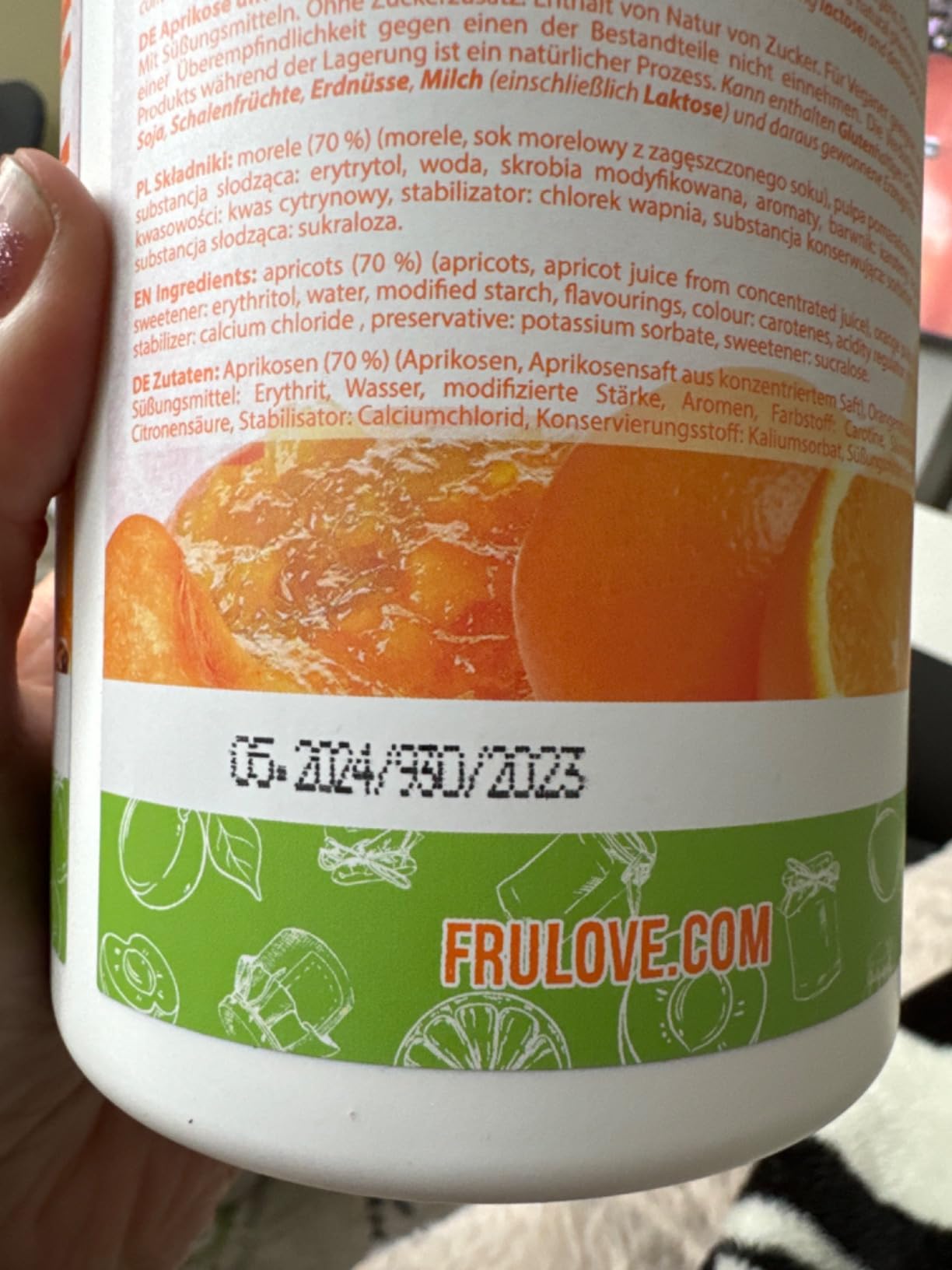 AllNutrition Frulove in Jelly frutta in gelatina 1000 g albicocca-arancia