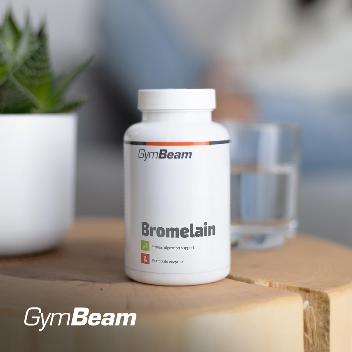 GymBeam Bromelina 1500 mg capsule 90 pz vegane digestione