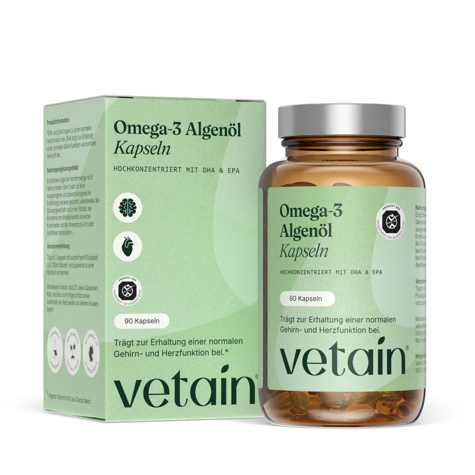 Vetain Vitamine Omega 3 Algae Oil vegan 90 capsule EPA DHA