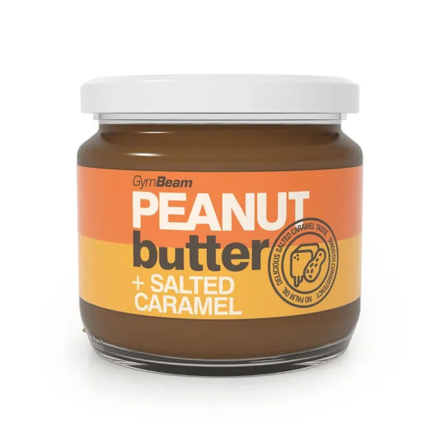GymBeam Burro Arachidi caramello salato 340 g proteico