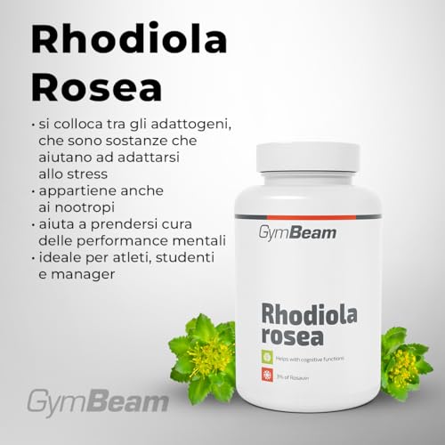 GymBeam Rhodiola Rosea Capsule 90cps Adattogeno