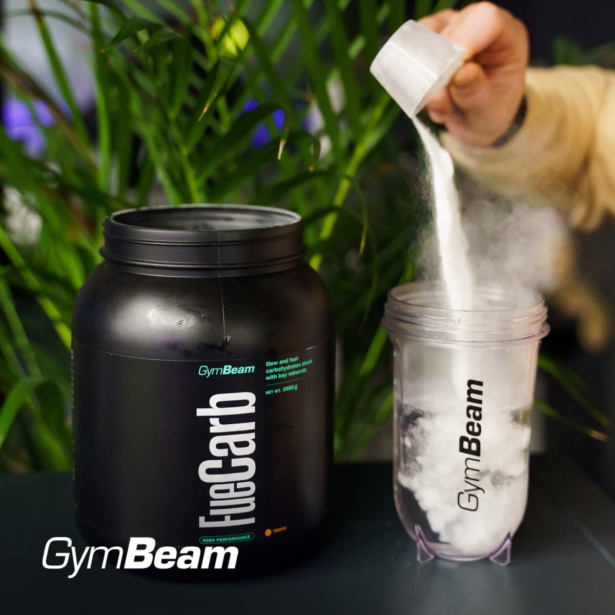 GymBeam FueCarb Carboidrati 1000 g Tropicale Energia
