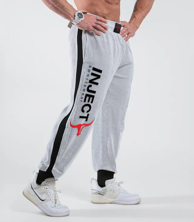 INJECT NUTRITION Jogger Pants Pantaloni Tuta Cotone Neri