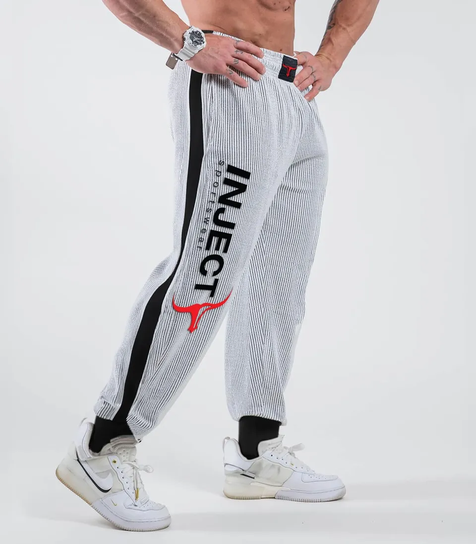 INJECT NUTRITION Jogger Pants Pantaloni Tuta Cotone Neri