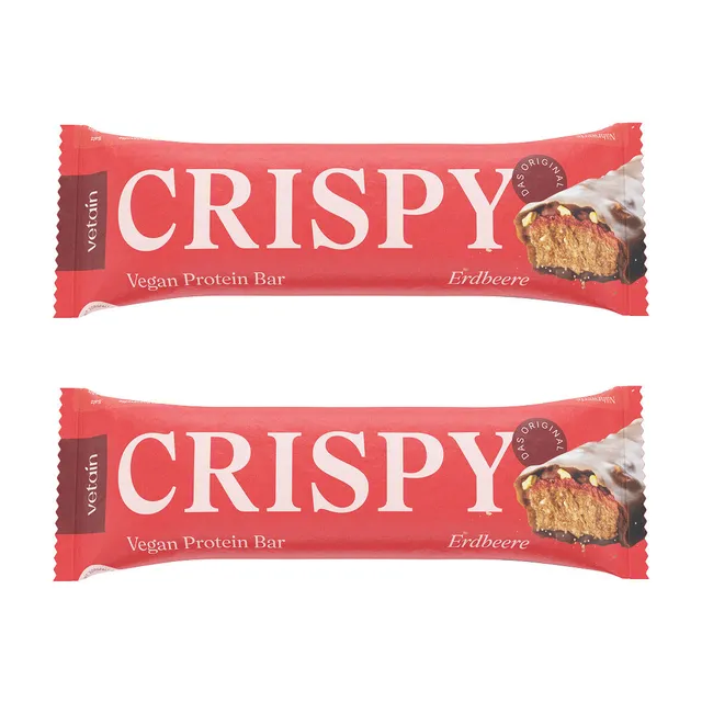 Vetain Crispy barretta proteica fragola 2 pezzi croccante