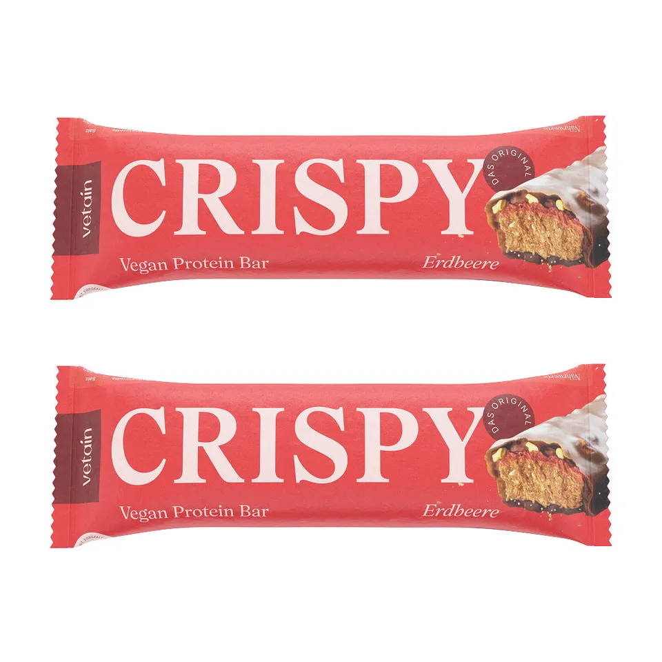 Vetain Crispy barretta proteica fragola 2 pezzi croccante