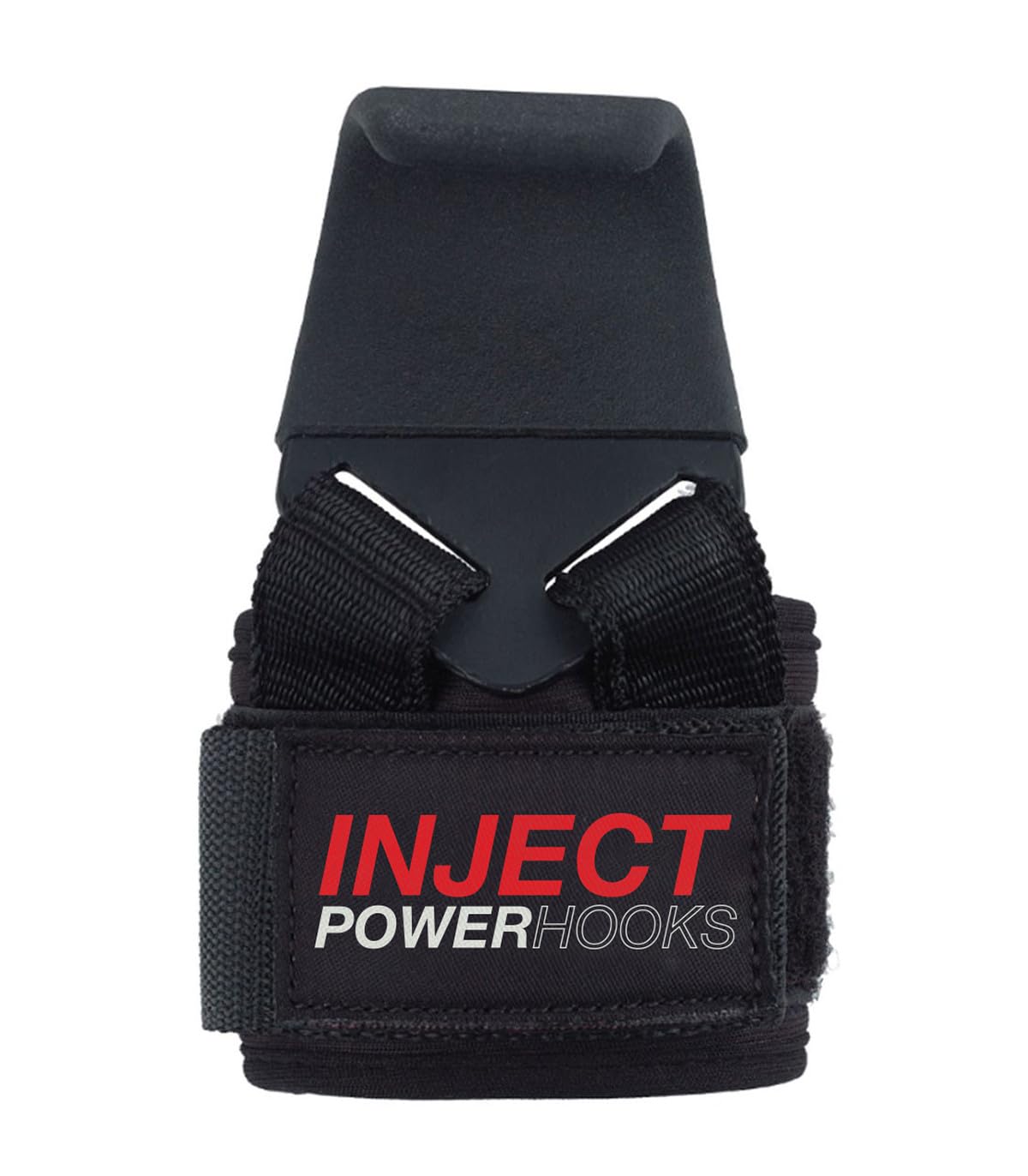 Inject Nutrition Accessori Training Power Hooks Ganci Neri Acciaio