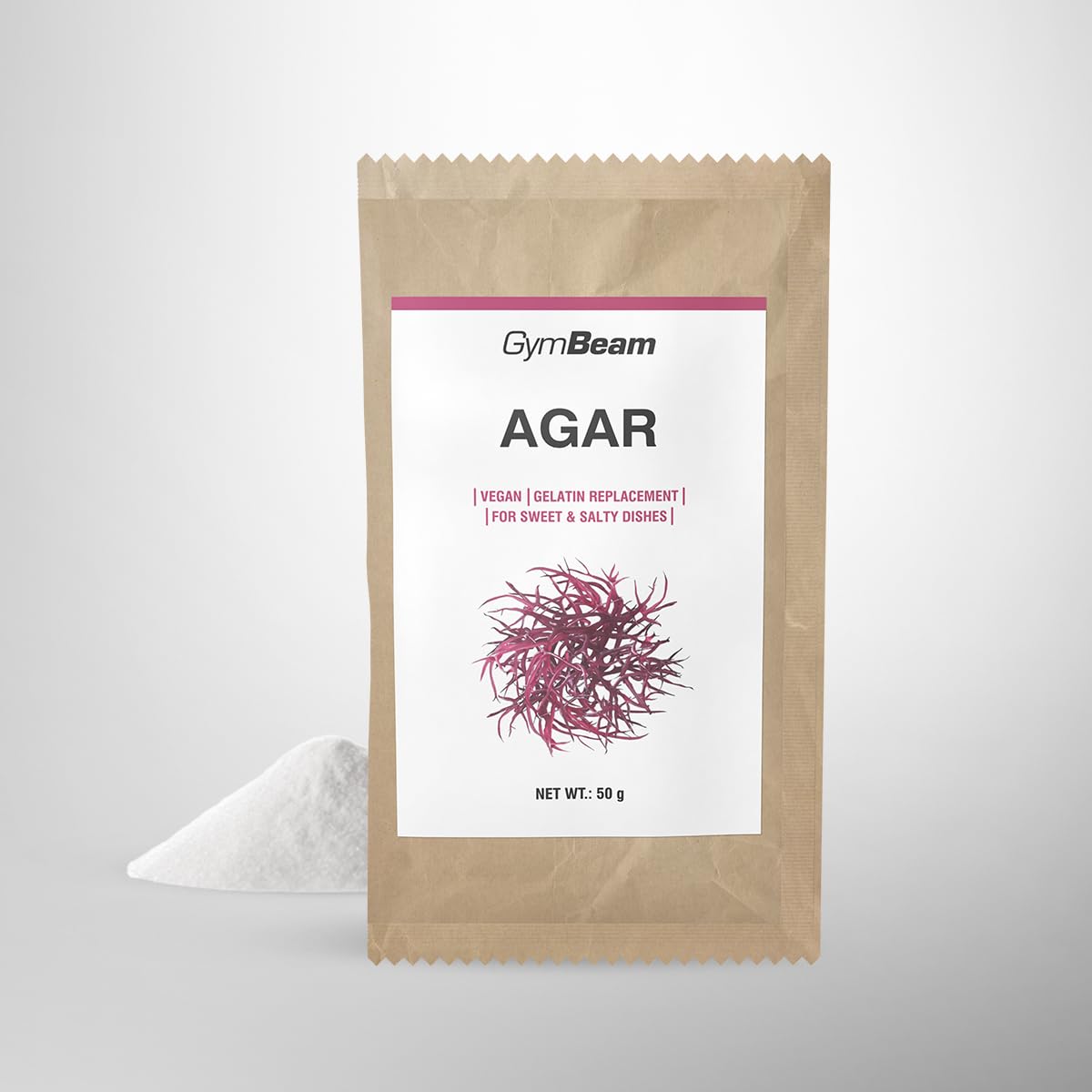 GymBeam Agar Addensante Vegetale 50 g Vegano Senza Zucchero