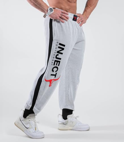 INJECT NUTRITION Jogger Pants Pantaloni Tuta Cotone Neri