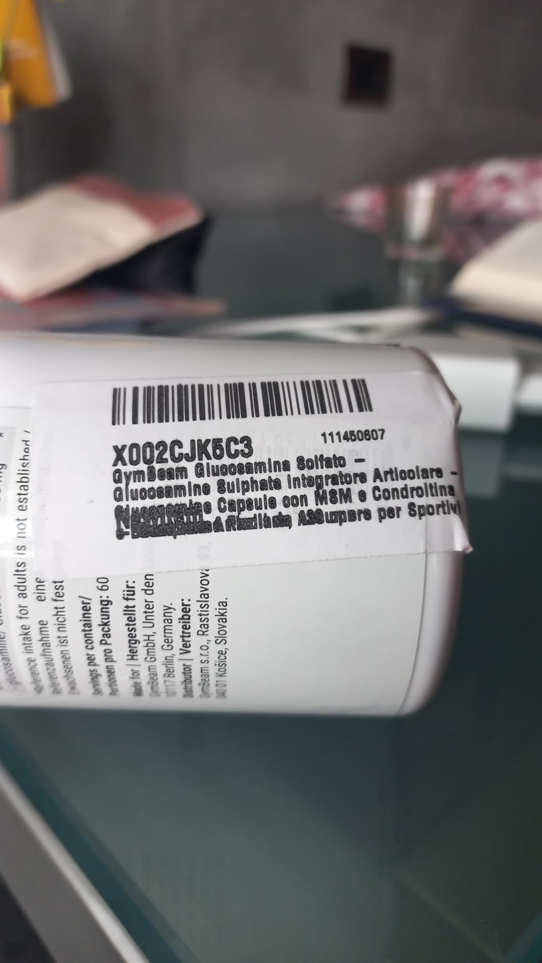 GymBeam Glucosamina Solfato MSM Condroitina Compresse 120 cpr