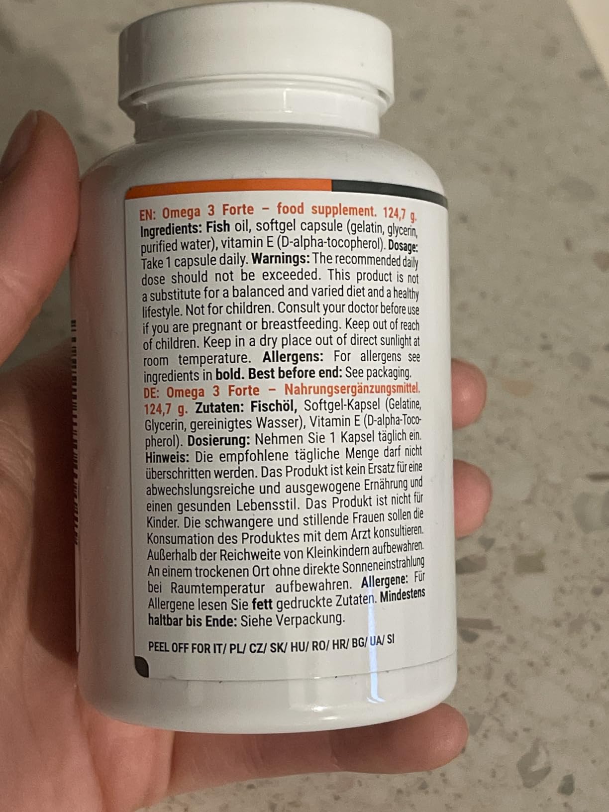 GymBeam Omega 3 Forte 90 Capsule Olio Pesce EPA DHA