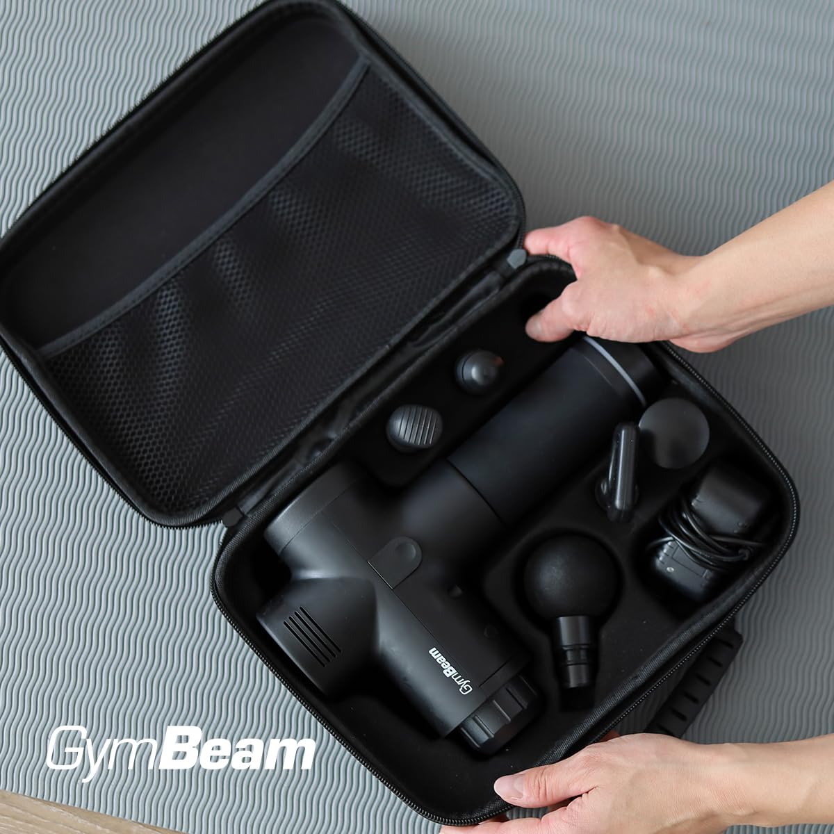 GymBeam Massage Gun VI Pistola Massaggio 30 Livelli Nera