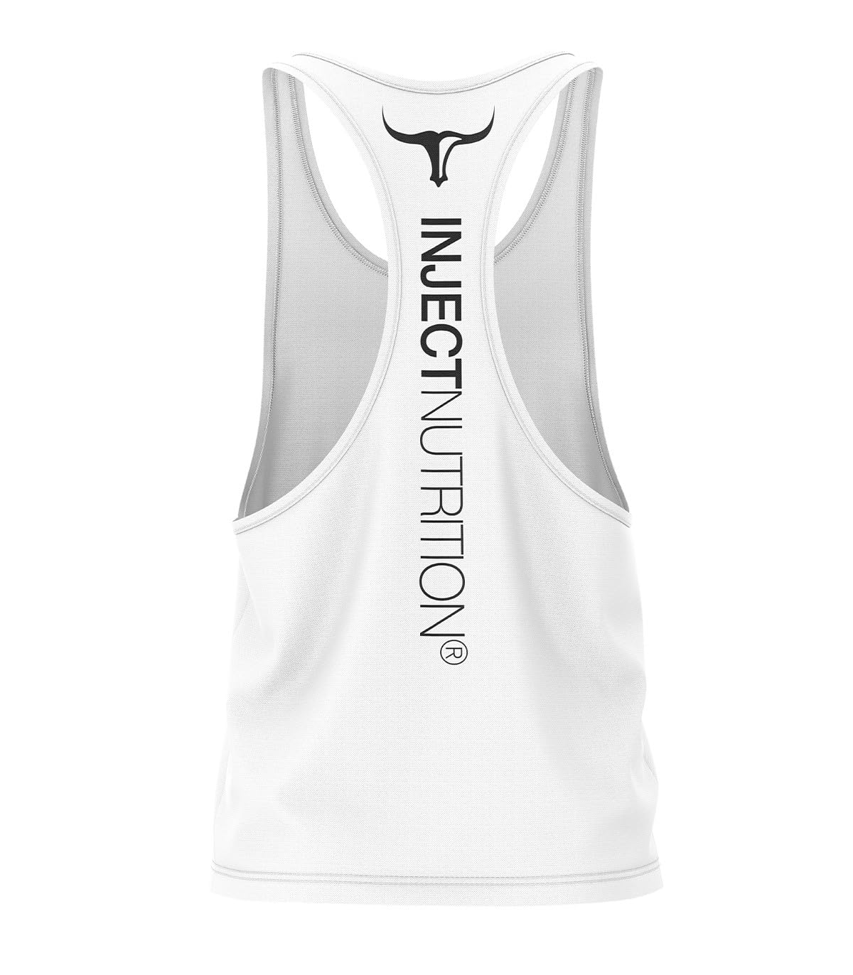 Inject Canotte Tank Top Bianco Torus Nero Unisex Palestra