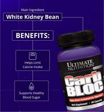 Ultimate Nutrition Carb Bloc fagiolo bianco 90 capsule dieta