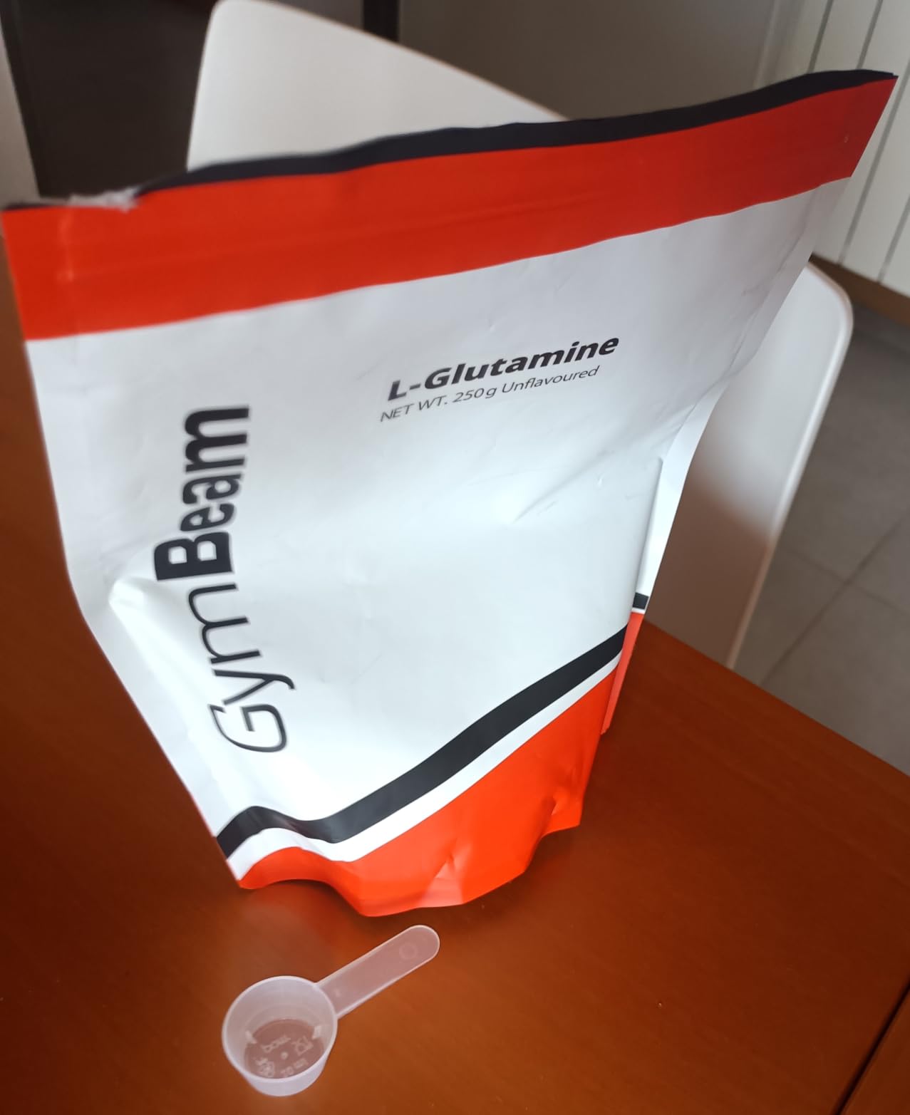 GymBeam L-Glutammina Polvere Non Aromatizzato 250 g Pura