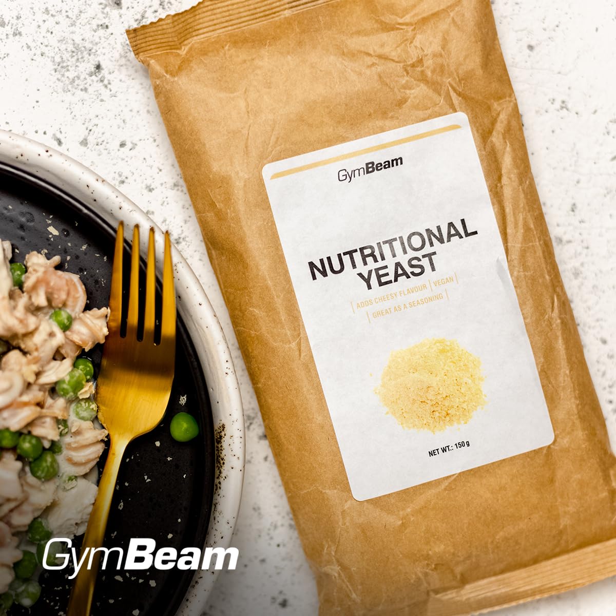 GymBeam Alimentazione Lievito Alimentare Condimento 150 g Parmigiano Vegano