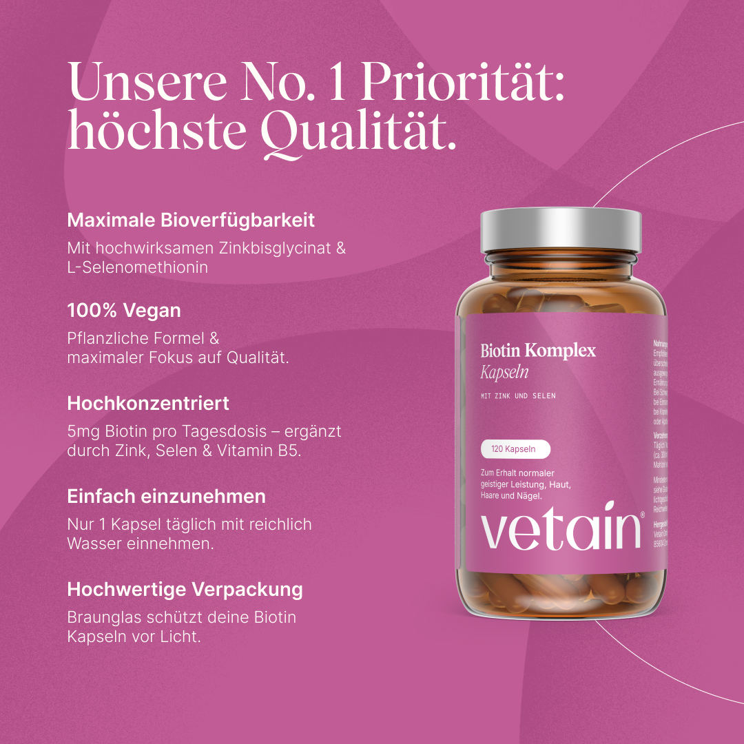 Vetain Biotin Komplex integratore 120 capsule capelli pelle
