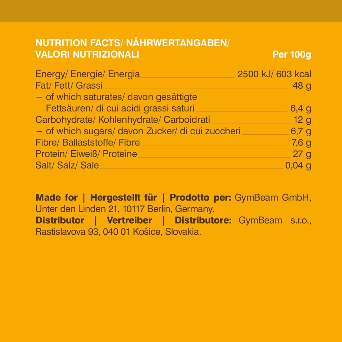 GymBeam Burro di Arachidi Cremoso 340 g proteico